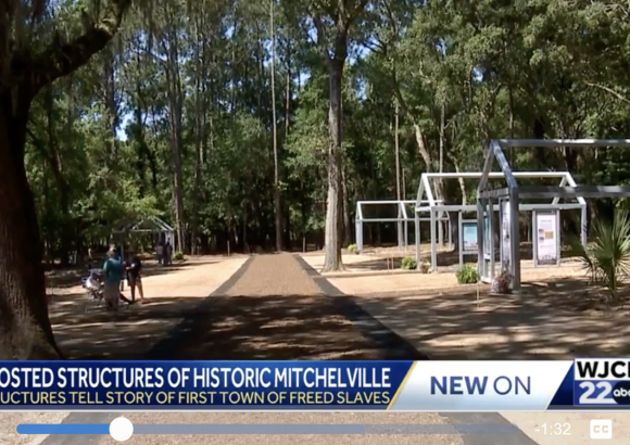 In the News | Historic Mitchelville Freedom Park unveils new ghosted structures